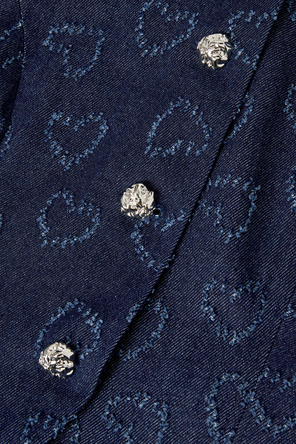 Baumwolle Damen Ärmelloses Oberteil Herz-Muster Knopfleiste