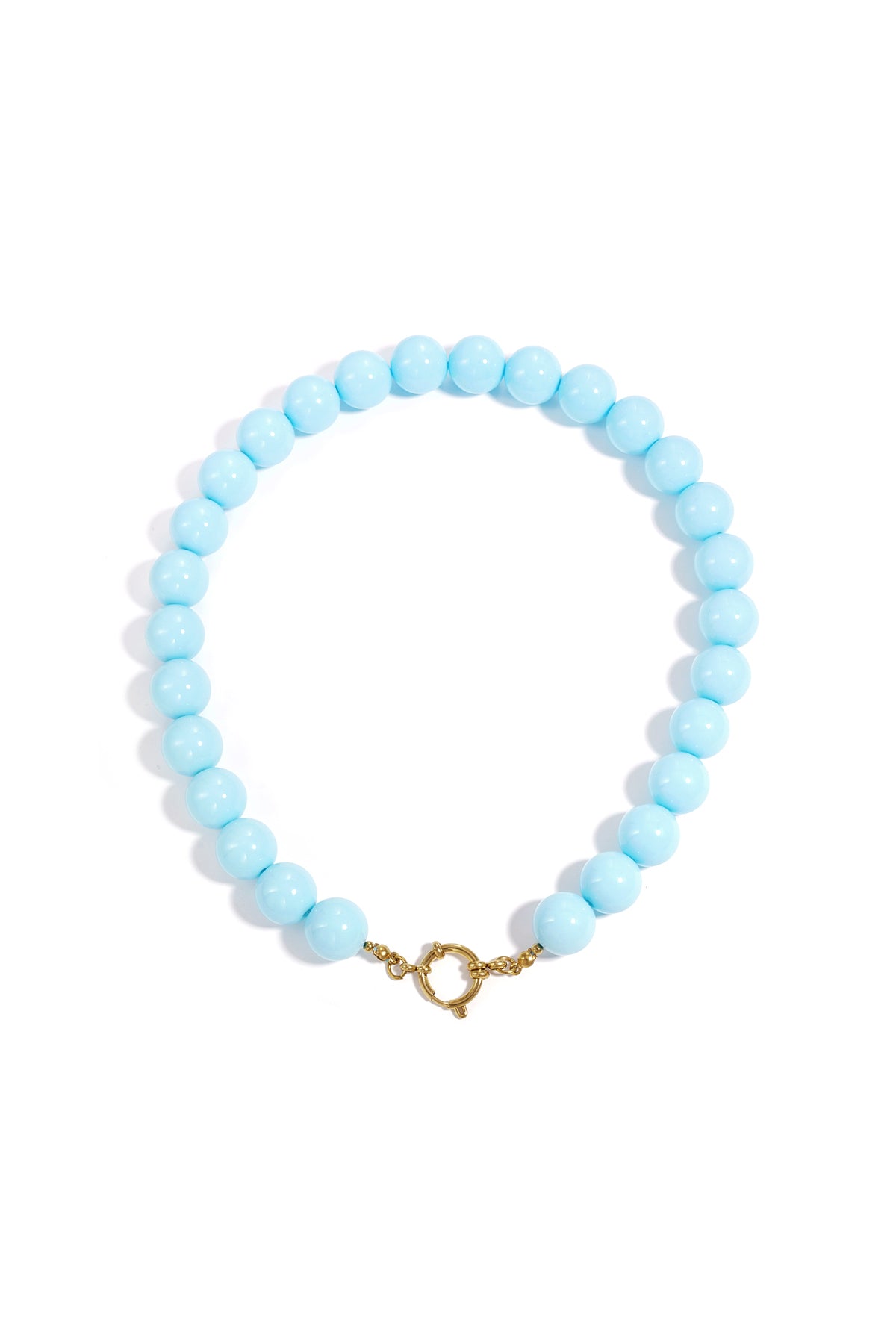 Halsketten mit Harzperlen, Perlen, lässig, täglich, einfache Serie, Damenschmuck, 15 mm