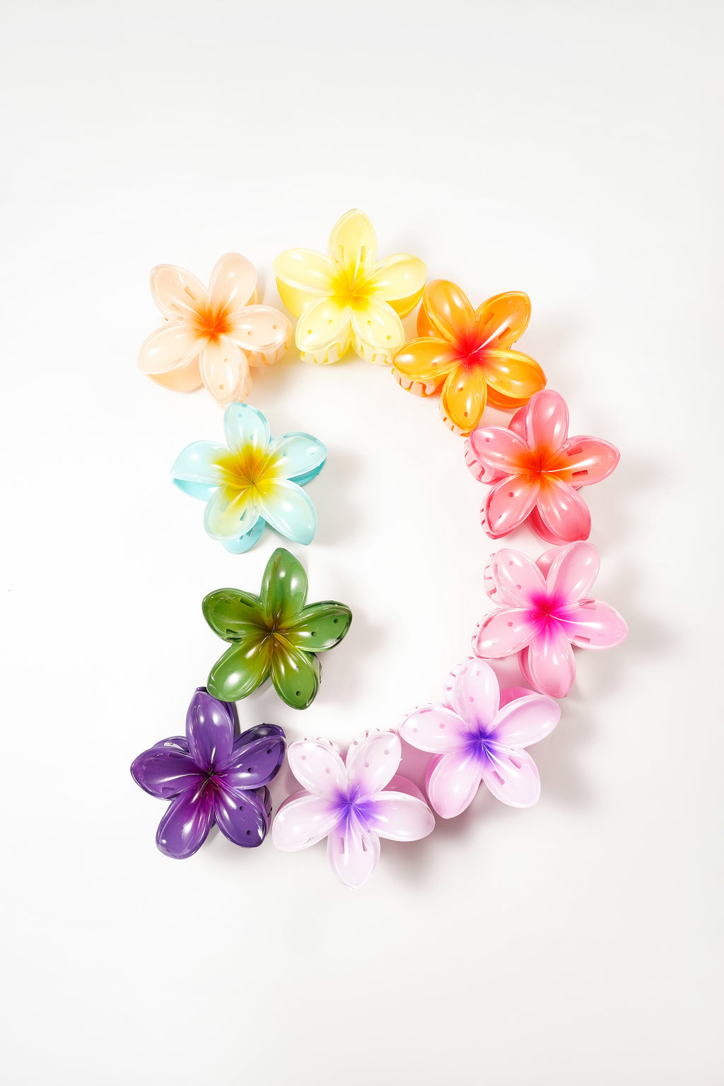 Haarspange mit Farbverlaufsblume Hawaii Love