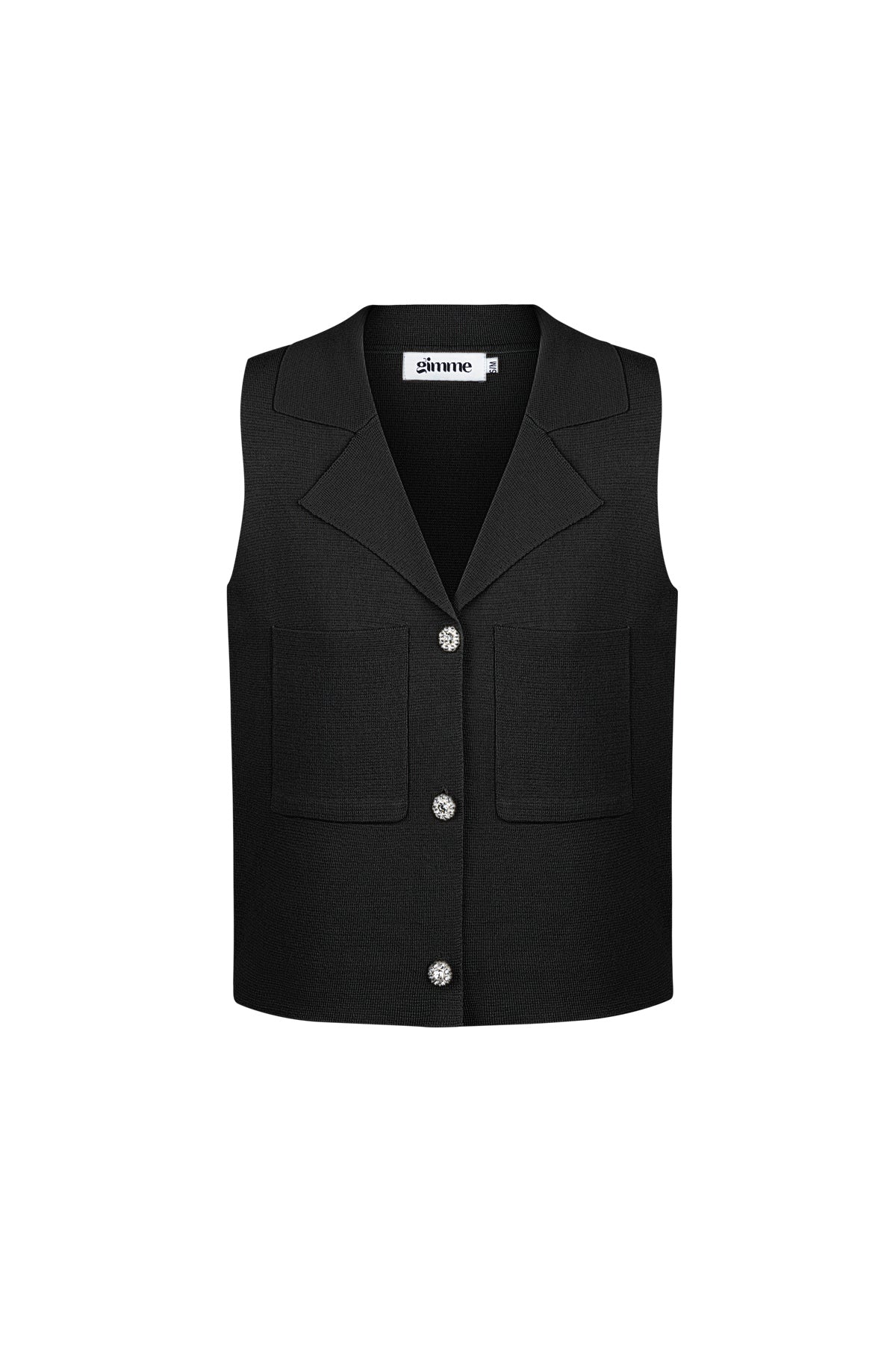 Viskose Damen ärmelloses Oberteil V-Ausschnitt Knopfleiste