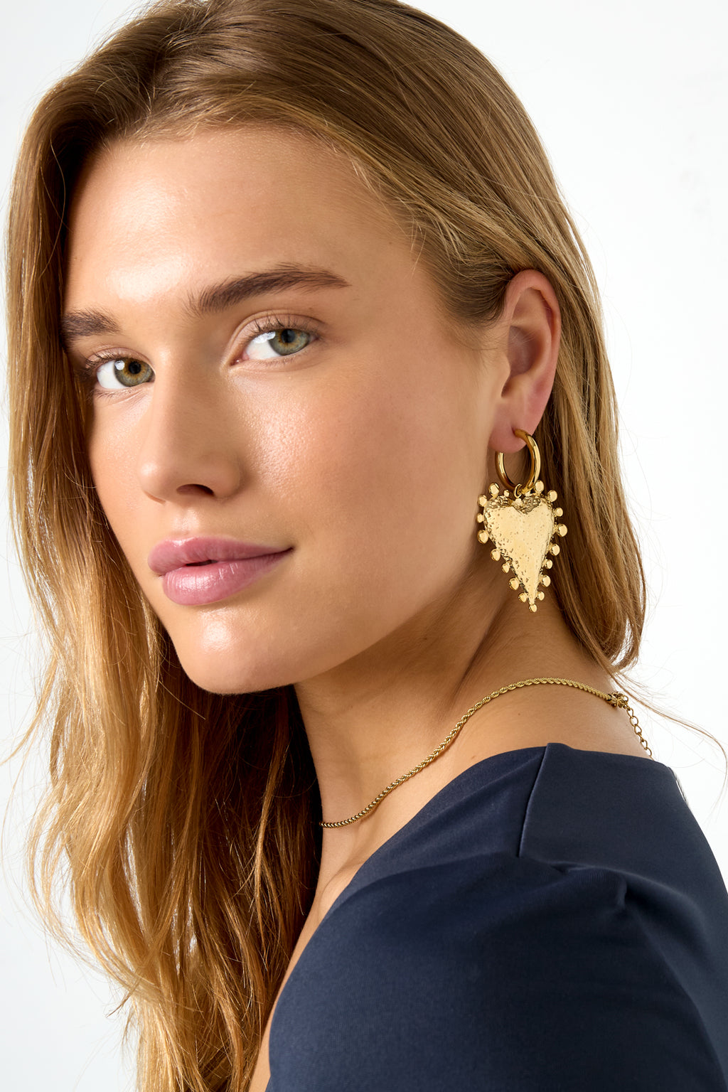 Edelstahl Tropfen Ohrringe Herz Casual Täglich Einfache Serie frauen schmuck