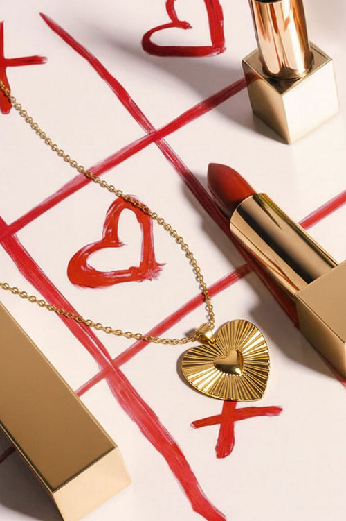 Edelstahl Anhänger Halsketten Herz Casual Täglich Einfache Serie Damen Schmuck