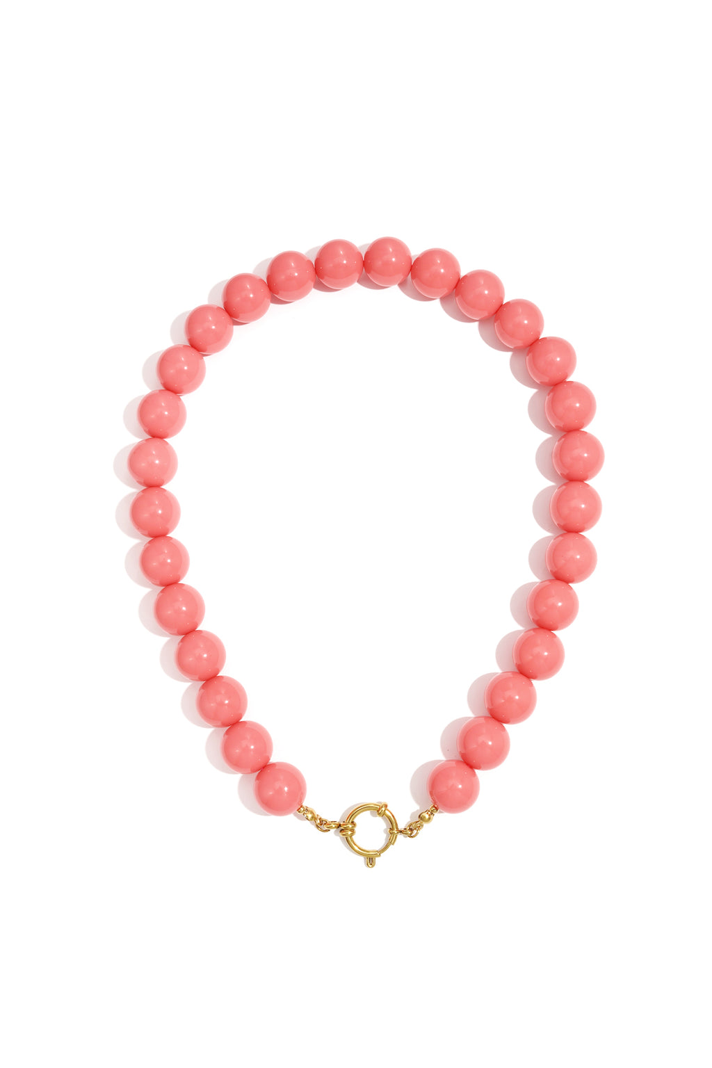 Halsketten mit Harzperlen, Perlen, lässig, täglich, einfache Serie, Damenschmuck, 15 mm