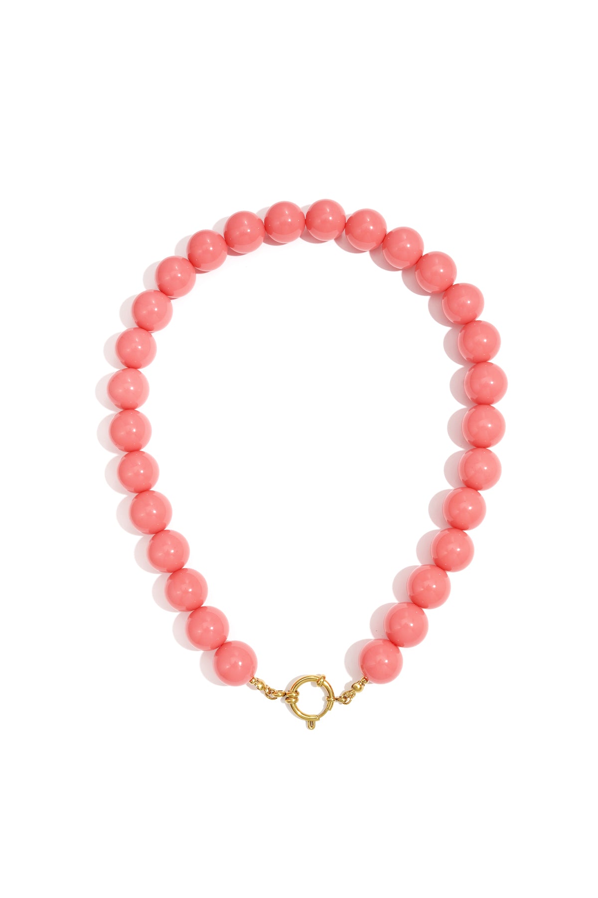 Halsketten mit Harzperlen, Perlen, lässig, täglich, einfache Serie, Damenschmuck, 15 mm