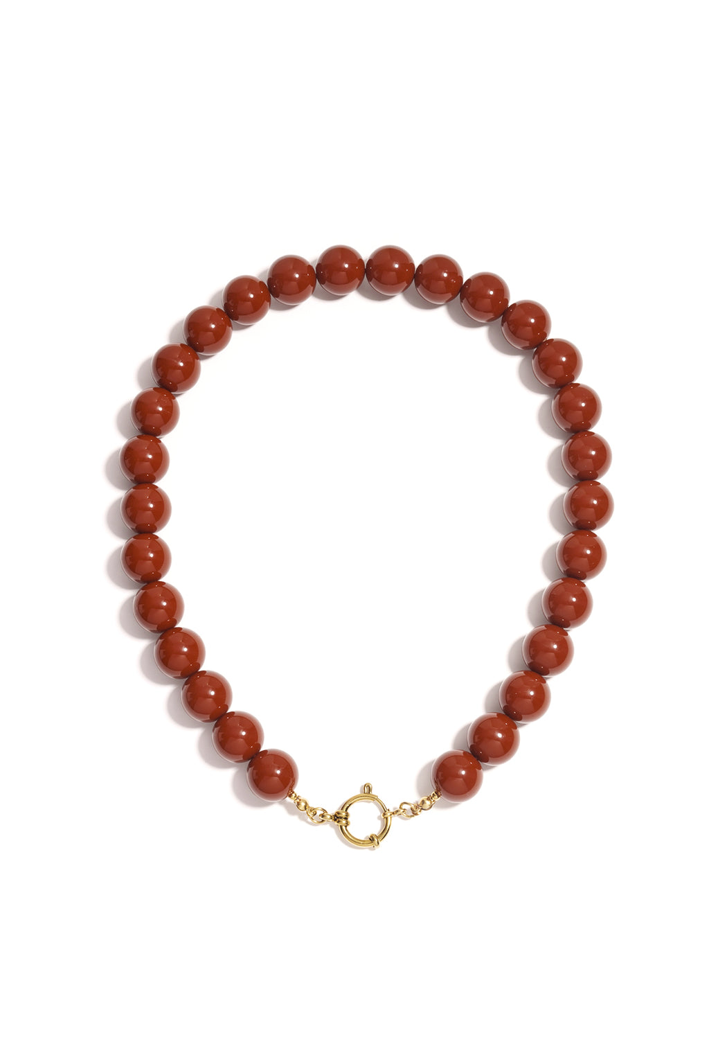 Halsketten mit Harzperlen, Perlen, lässig, täglich, einfache Serie, Damenschmuck, 15 mm